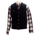 thumbnail image 4 of Wyoming Traders Men's Buckaroo Wool Vest, Black, Small, 4 of 4