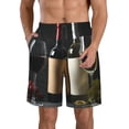 thumbnail image 1 of Fotbe Two Bottles Of Red And White Wine Trajes de Baño Estampados para Hombre, Shorts de Verano de Secado Rápido, Ropa de Playa, Bañadores-Large, 1 of 6