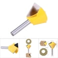 thumbnail image 1 of Polygon Router Bit, 8mm Shank Classic Linear Decorative Polygonal Tenoning Knife Woodworking Milling Jigsaw Knife, Arbor Type Milling Cutters, 1 of 8
