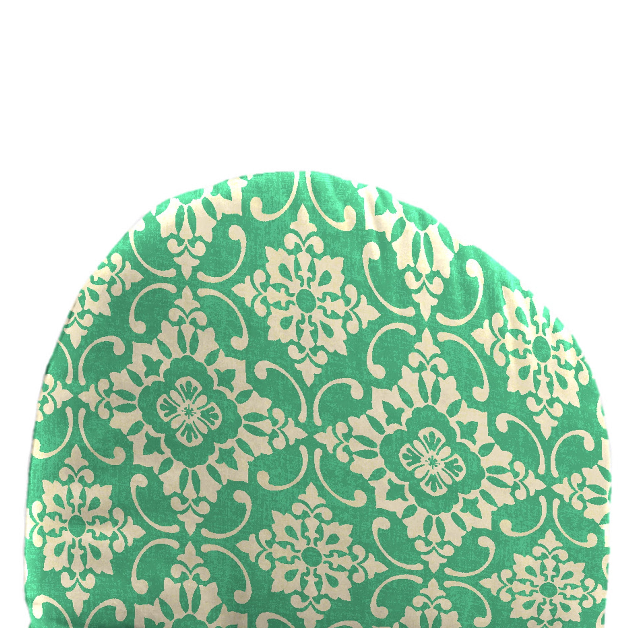 Jordan Manufacturing 49" x 20.5" Scampi Emerald Green Medallion Rectangular Outdoor Adirondack Chair Cushion with Back Strap