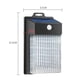 thumbnail image 5 of Luces solares de seguridad para pared o cerca de exterior, impermeables, con sensor de movimiento de 3 modos, 5 of 7