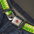 thumbnail image 2 of Looney Tunes Belt, Seatbelt Buckle Belt, Daffy Duck Face Close Up Greens, 30 to 44 Inches, 2 of 9