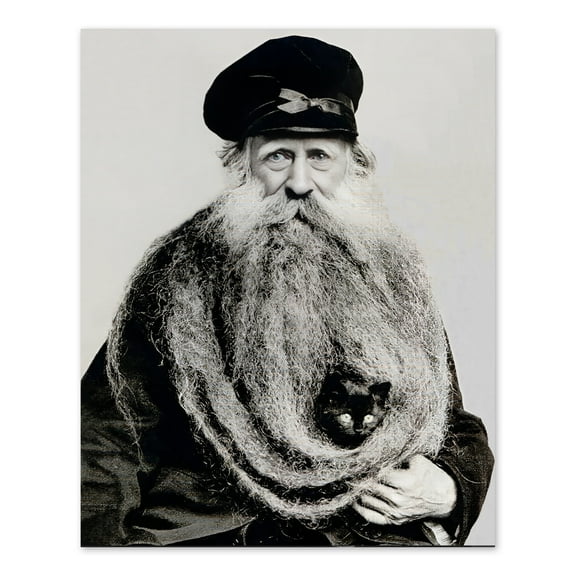 HISTORIX Vintage 1890 Louis Coulon Photo Print - Vintage Photo of Louis Coulon de Villiers - Old Photo of Metallurgist Louis Coulon Poster