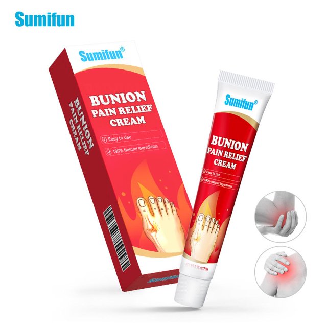 Sumifun Crema para aliviar el dolor de juanetes, crema para aliviar los juanetes y la hinchazón de los dedos de los pies - Crema para aliviar el dolor de pies
