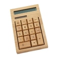 thumbnail image 4 of Calculadora de bambú Energía 18 Calculadora de escritorio Impermeable Portátil Antiestático 12 dígitos Funcional para el hogar Oficina shamjiam Calculadora de escritorio, 4 of 6