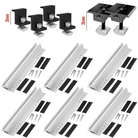 

Solar Modules PV Bracket Trapezoidal Sheet Flat Roof Aluminium Mounting Rail