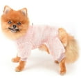 thumbnail image 2 of Pijamas para mascotas de forro polar sherpa con anilla en D para perros pequeños y gatos, suéter para cachorros, pijama, mono, abrigo suave, ropa de invierno cálida para yorkshire terrier y, 2 of 6