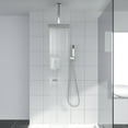 thumbnail image 2 of Kichae 12'' Ceiling Mount Rainfall Shower Head System with Faucet and Hose，Brushed Nickel, 2 of 8