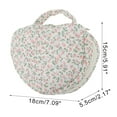 thumbnail image 2 of Unique Bargains Heart-shaped Floral Print Makeup Bag for Travel Pink Polyester, 2 of 6