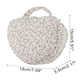 thumbnail image 2 of Bolsa de maquillaje con estampado floral en forma de corazón para viajes, color rosa, poliéster, 2 of 6