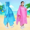 thumbnail image 2 of Poncho de Pluie Mode Imperméable Portable Non Jetable Équipement de Pluie pour Enfants, 2 of 9