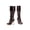 Black pu, variant on Ellie Shoes E-426-Grace 4" Heel Womens Costume Knee High Boots. Black pu / 12