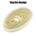 thumbnail image 3 of Jabonera Unique Bargains para mantener el jabón seco 2 en 1, protector de jabón y cepillo para baño, cocina, silicona beige con cerdas, 3 of 7
