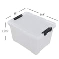 thumbnail image 4 of Pekky 50 Quart Clear Storage Containers/Bins with Lid?Wheels and Latching Handles, Large Rolling Storage Plastic Box Tote(4Packs), 4 of 4