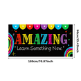thumbnail image 3 of Colorful and Motivational Backdrop Banner with Amazing Text and Heart Elements Party Decorations for Classroom Celebrations Photo Backdrops Learning Events and Inspirational Gatherings, 3 of 4