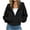01-Black, variant on Atogsazn Women's Corduroy Half Zip Hoodies Casual Long Sleeve Hooded Sweatshirt Fall Winter Jacket White S Fashion