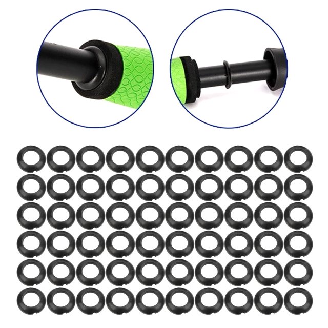 Adaptador De Ajuste De Anillo De Control De Bobinado Elástico De Silicona Para Construcción De Caña De Pescar De 60 Uds, Prevención De Arañazos, Anillo Protector De Repuesto