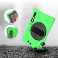 thumbnail image 4 of KIQ Galaxy Tab S7 Case 11 inch, Shockproof Heavy Duty Kickstand for Samsung Galaxy Tab S7 T870 / Tab S8 X700 [Shield Green], 4 of 15