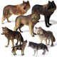 thumbnail image 1 of Simulation Wild Animal Wolf Model Action Figures Figurines Children Toys Desk House Decoration Terrarium Bonsai Miniature GiftM-046 He Qiyong unisex, 1 of 1