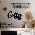 thumbnail image 4 of Metal Coffee Bar Hanging Wall Sign Coffee Station Word Letter Sign Cafe Decor, 4 of 7