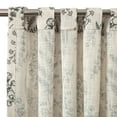 thumbnail image 6 of Lush Décor Botanical Dreams Window Panels Light Linen/Black Pair 42x84, 6 of 6