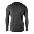 thumbnail image 4 of ZIMEGO Men’s Long Sleeve Athletic Fit V-Neck Activewear T-Shirt, 4 of 7