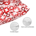 thumbnail image 5 of Salouo Plus Cross Pattern Pillow Cases,1PC Pillow Covers with Envelope Closure Decorative Pillow Case for Bed Couch,Pillows Not Included-14"x20", 5 of 6