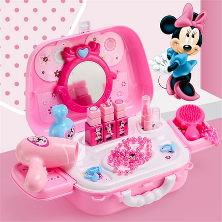Elsa Anna Makeup Set Fashion House Simulation Dresser Toy Beauty Pretend Play For Kids Birthday Gift 16pcs Minnie Canada Elsa Anna Makeup Set Fashion House, Rewardbig Makeup Vanity Toy Set 21pcs