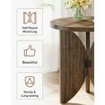 thumbnail image 5 of Tribesigns End Table for Living Room, 19.69-Inch Round Side Table for Small Spaces, 5 of 6