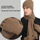 thumbnail image 3 of Gorro de invierno para mujer, gorro cálido, bufanda larga, guantes con pantalla táctil, gorros de calavera, bufandas para el cuello, para mujeres y hombres, 3 of 7
