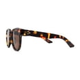 thumbnail image 4 of Lunettes de Soleil pour Hommes Hipster Rétro Vintage Style à Monture Ronde Corne Écaille Brun, 4 of 4