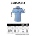 thumbnail image 6 of H2H Men's Casual Slim Fit Short Sleeve Jersey Button Down Shirt (CMTSTS044), 6 of 6