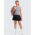 thumbnail image 3 of CRZ YOGA Girls Seamless Athletic Tank Tops Waist Length Active Dance Casual Racerback Sleeveless Shirts Kids Teen, 3 of 6