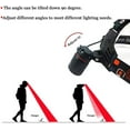 thumbnail image 4 of Hunting Red Light Headlamp, LED Rechargeable Headlamp Zoomable LED Headlight with 3 Lighting Mode and Water Resistant for Running Camping Hiking Reading Aviation, 4 of 9
