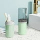 thumbnail image 1 of Juego portátil de cepillo de dientes y vaso para enjuague bucal con almacenamiento | Vaso para enjuague bucal sellado a prueba de fugas para uso en el hogar, hoteles y exteriores, 1 of 6