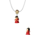 thumbnail image 2 of Delight Jewelry Resin Red Angel Holding Star Mia Monkey Charm Necklace, 2 of 4