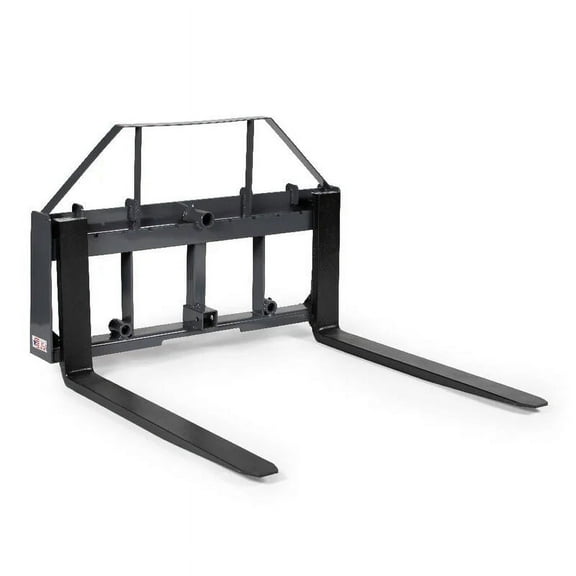 Titan Attachments UA Pallet Fork Frame Attachment, 36" Fork Blades, Rate 4,000 LB, Skid Steer Quick Tach Tractor