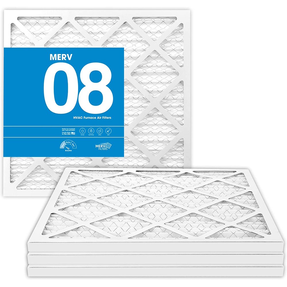 MervFilters, 20x20x1 Air Filter, MERV 8, MPR 600, AC Furnace Air Filter