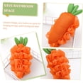 thumbnail image 5 of Carrot Bath Balls Loofah Dish Sponge Bath Loofah Shower Sponges for Women Cartoon Shower Loofahs Shower Accessories Exfoliating Mesh Puff Household Bath Loofah Cartoon Bath Loofah, 5 of 5