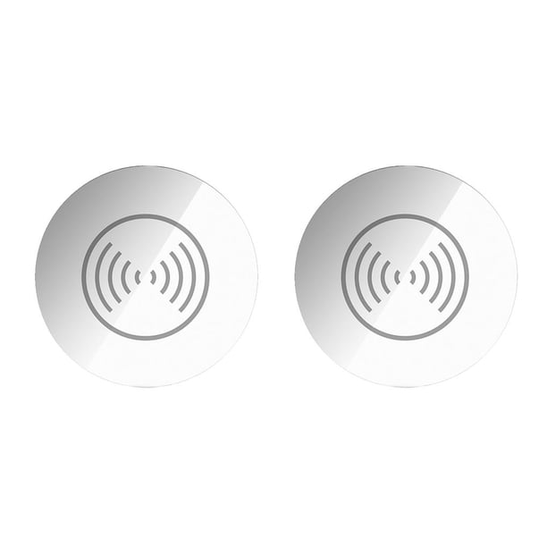 Moyic Qi inalámbrico Reemplazo de escritorio para iPhoneX / XS / XR S9 Dispositivo de carga de oficina de muebles integrados blanco 2piezas