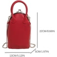 thumbnail image 6 of SPEKSEE PU Leather All-Match Shoulder Bag Kisslock Elegant Satchel Bag Metal Buckle Shoulder Bag Female Travel Work Shopping Bag, 6 of 18