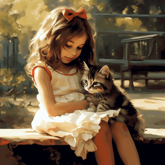 Paint by Number DIY Paint by Numbers Kit for Kids & Adults Beginner DIY Acrylic Painting Kits, 16x20 inch （Girl）