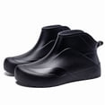 thumbnail image 5 of Women's Short Ankle Rain Boots Waterproof Non Slip PVC Rubber Slip On Garden Shoes, 5 of 6