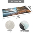 thumbnail image 4 of Bath Mat Soft Plush Non-Slip Absorbent Bathroom Rugs 39"x20" Autumn Forest Lake Shore, 4 of 8