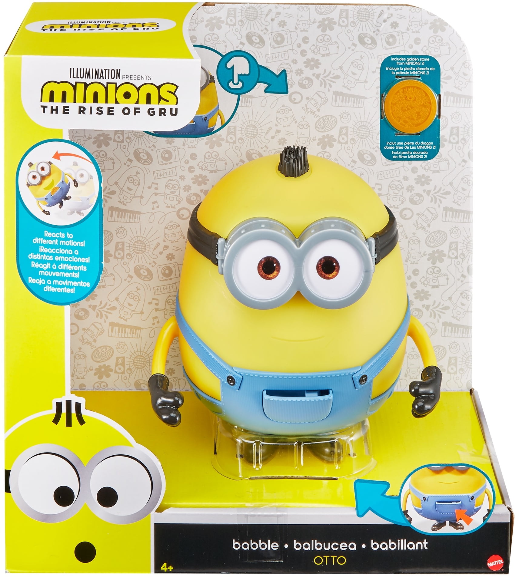 Minions The Rise Of Gru Babble Otto Large Interactive Toy For Kids Ages 4 Years Up Walmart Com Walmart Com