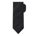 thumbnail image 3 of Jacob Alexander Men's Solid Color Tonal Stripe Regular Neck Tie - Black, 3 of 6