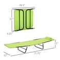 thumbnail image 3 of Folding Chaise Lounge, Adjustable Chaise, with Headrest and Breathable Mesh seat, for Beach Patio or Deck, Green, 3 of 4