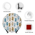 thumbnail image 4 of Honeii Cartoon Poodle Dog Print Elegant Bone China Decorative Plate, Porcelain Plate,Art Crafts,Ceramic Ornaments for Home Office Wall Decor-6in, 4 of 6