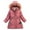 Hot Pink2, variant on Posijego Girls Winter Fleece Coats Lined Warm Long Puffer Jackets Kids Windproof down Overcoats Outerwear