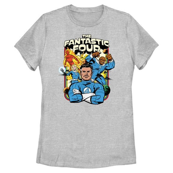 Womens The Fantastic Four: First Steps Retro Family T Shirt